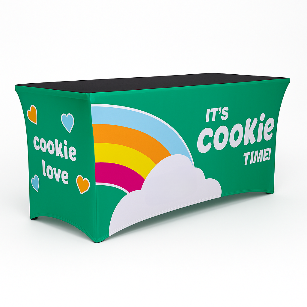 Girl Scout Cookie Seller Table Cover / Free Shipping