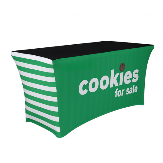 Windproof, Stretchy Table Cover for Girl Scout Cookie Sellers