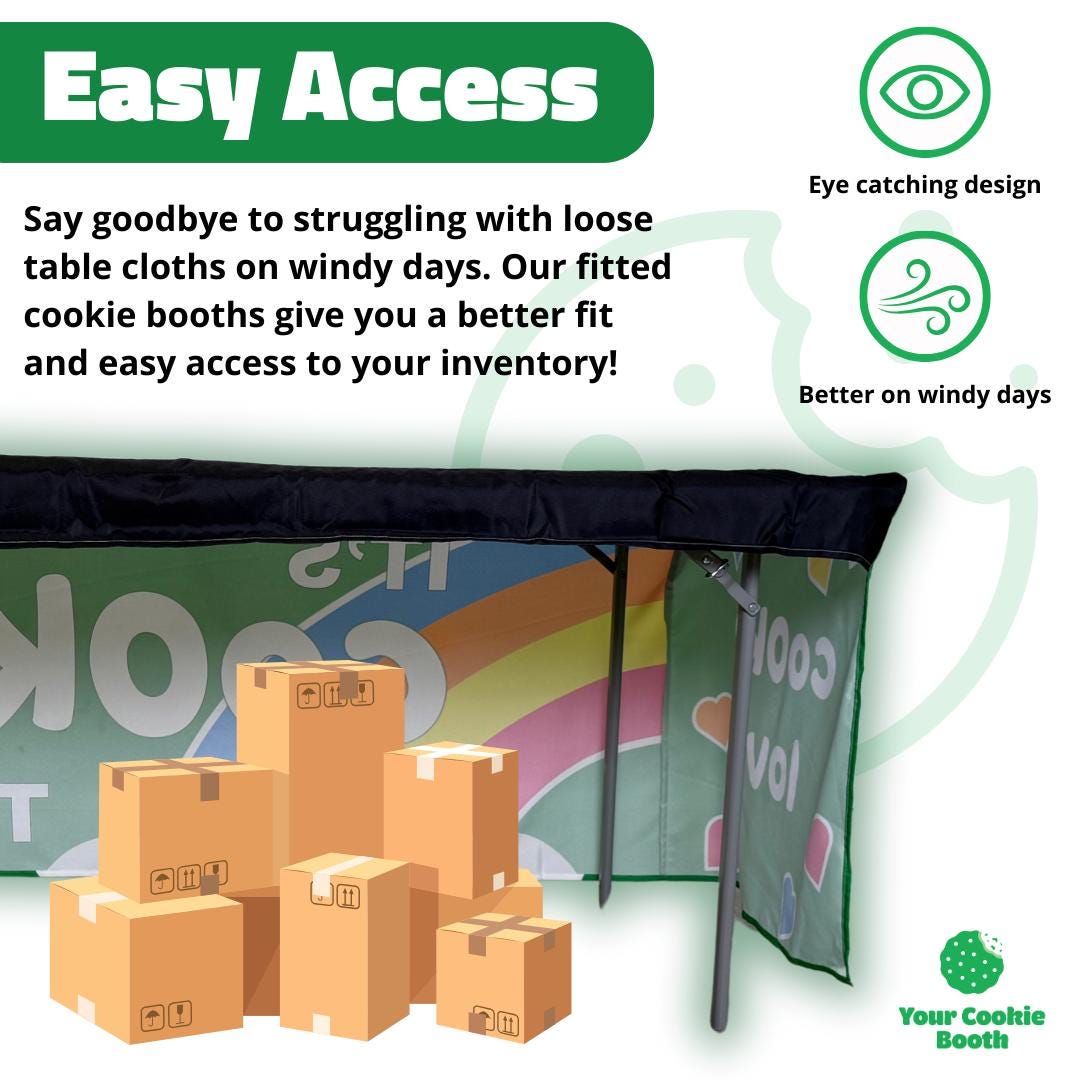 Fitted Table Cover for Cookie Sellers