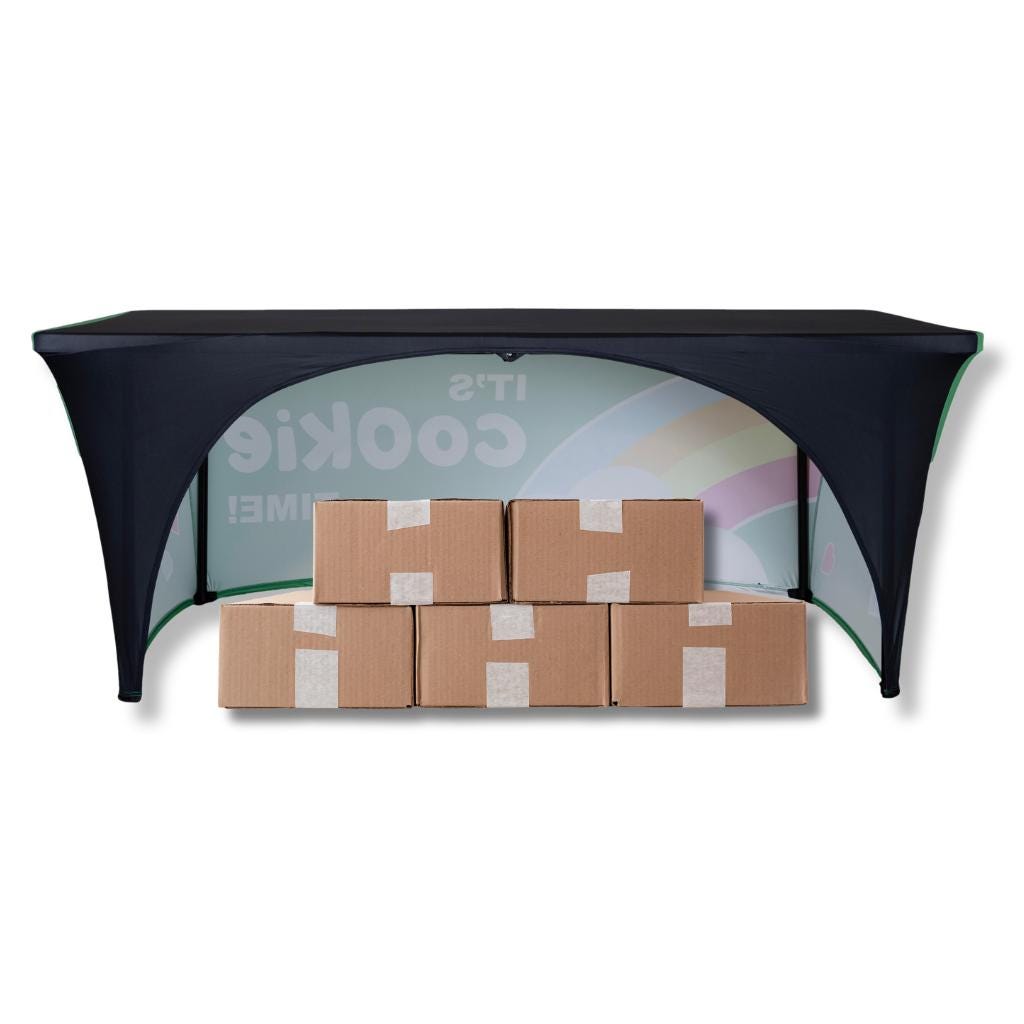 Windproof, Stretchy Table Cover for Girl Scout Cookie Sellers