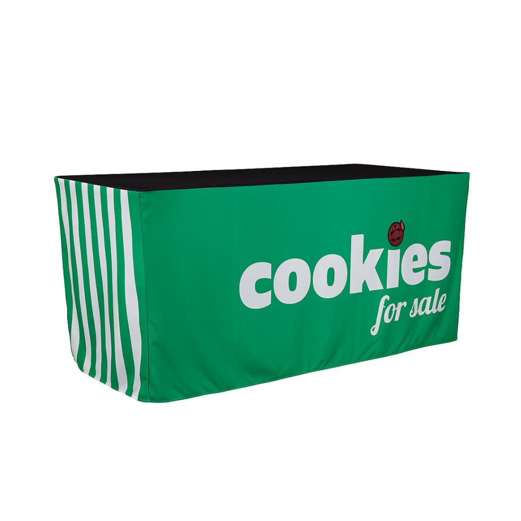 Fitted Table Cover for Girl Scout Cookie Sellers