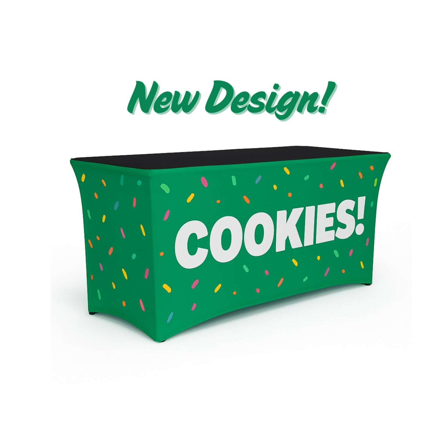 Personalized Girl Scout Cookie Seller Table Cover- SPRINKLES